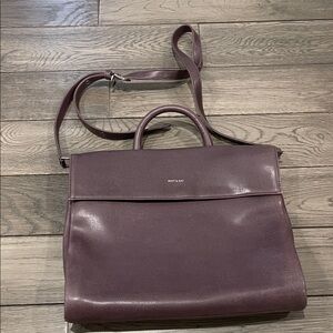 Matt & Nat Plum Vegan Leather Satchel